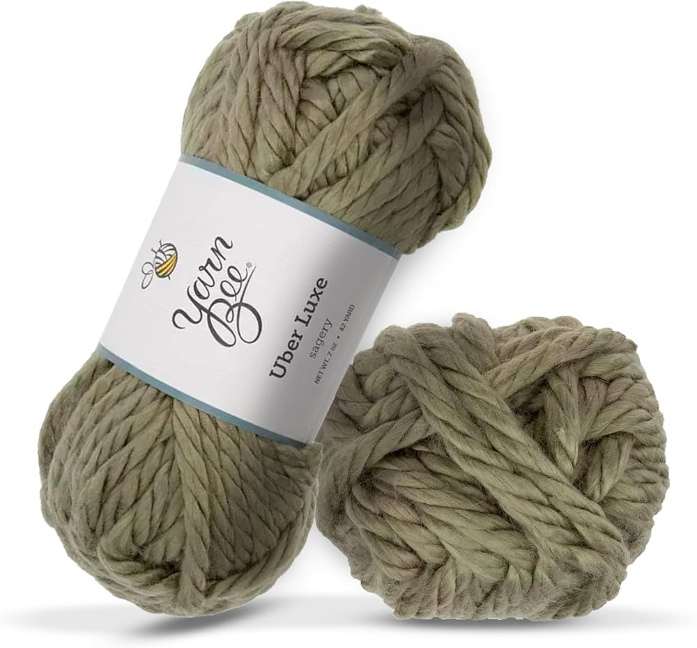 Yarn Bee Super Bulky Yarn for Crocheting & Knitting – Soft Yarn Skein – 42 Yards of 100% Acry... | Amazon (US)