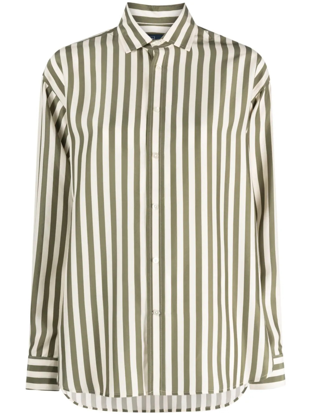 striped silk shirt | Farfetch Global