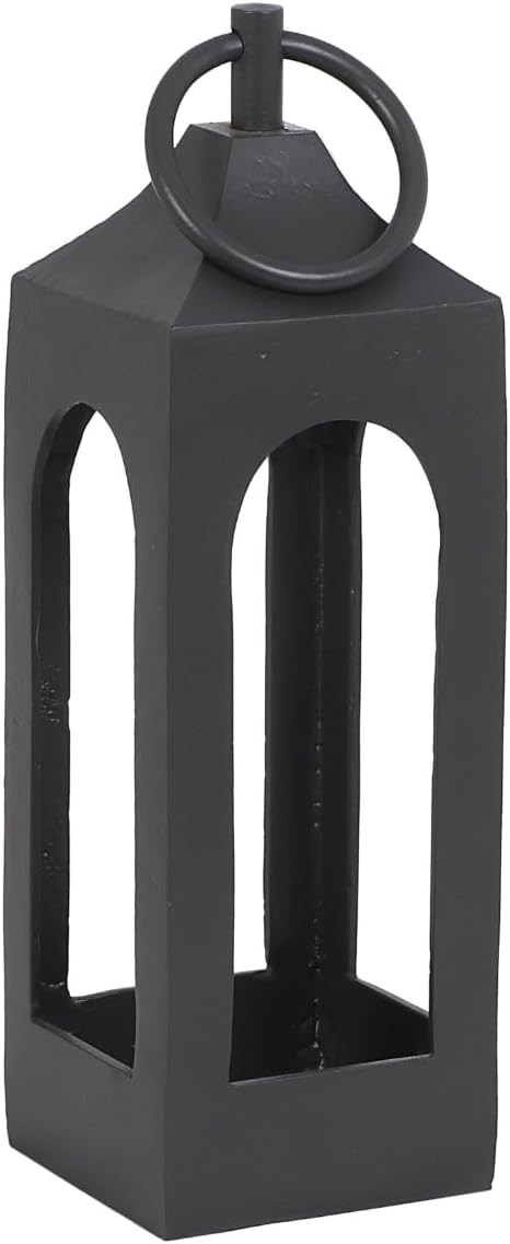 Small Black Lantern, Rustic Metal Decorative Lantern, Candle Holder for Indoor & Outdoor, Home De... | Amazon (US)