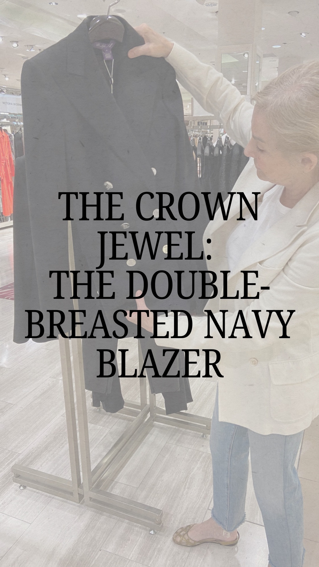 A true wardrobe essential: the double-breasted navy blazer. Longer lines flatter every shape, and it pairs beautifully with jeans, dresses, trousers, and even summer linens. 

#LTKdayinmylife #LTKgrwm #LTKootd