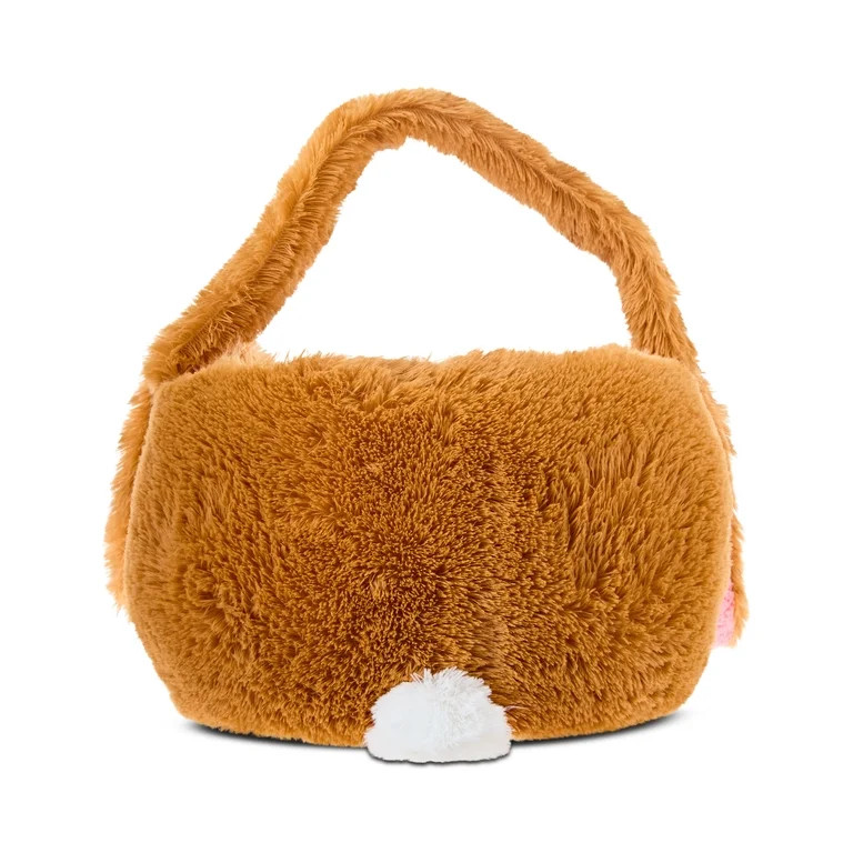 Jumbo Plush Bunny Basket, Brown, 22" x 16", Easter by Way To Celebrate | Walmart (US)