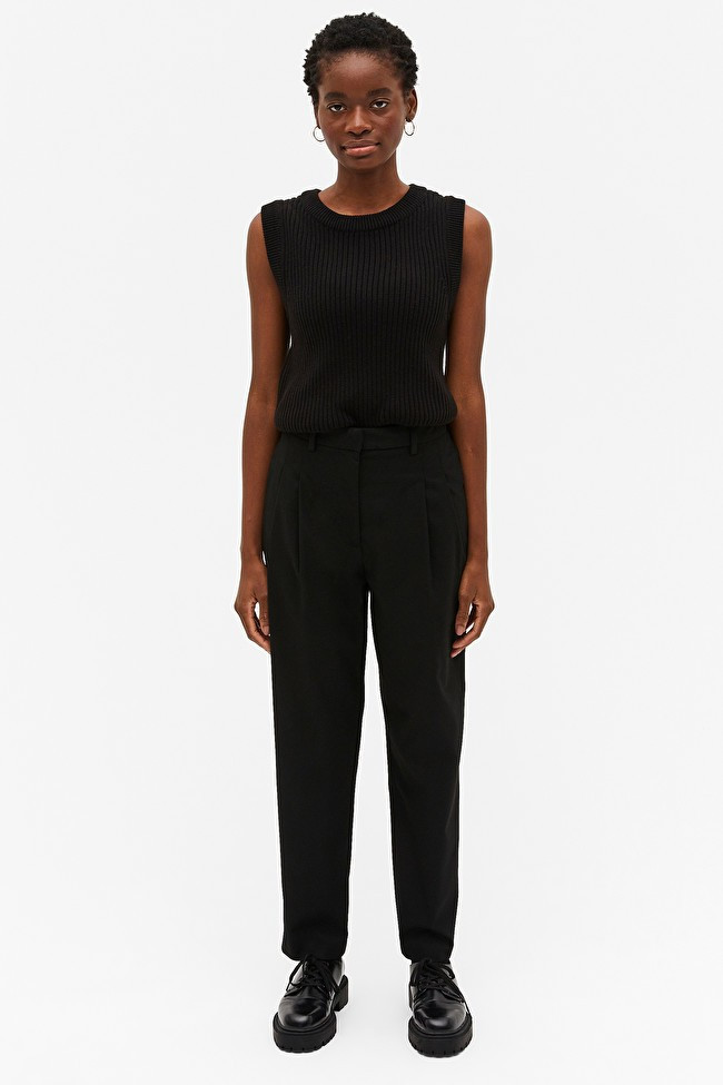 Tapered leg trousers | Monki