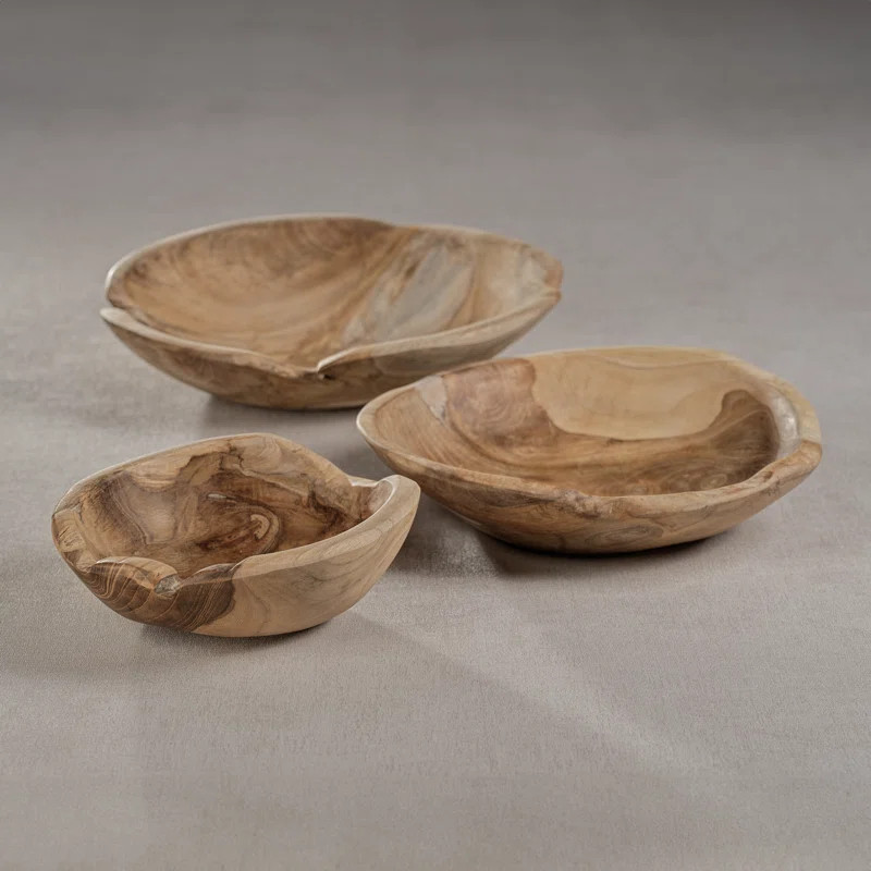 Millwood Pines Daishaun Teak Decorative Bowl | Wayfair | Wayfair North America