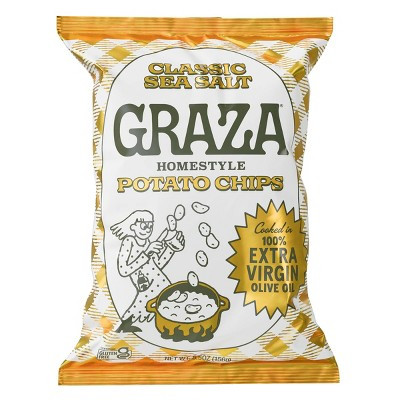 Graza Extra Virgin Olive Oil and Sea Salt Potato Chips Bag - 5.5oz | Target