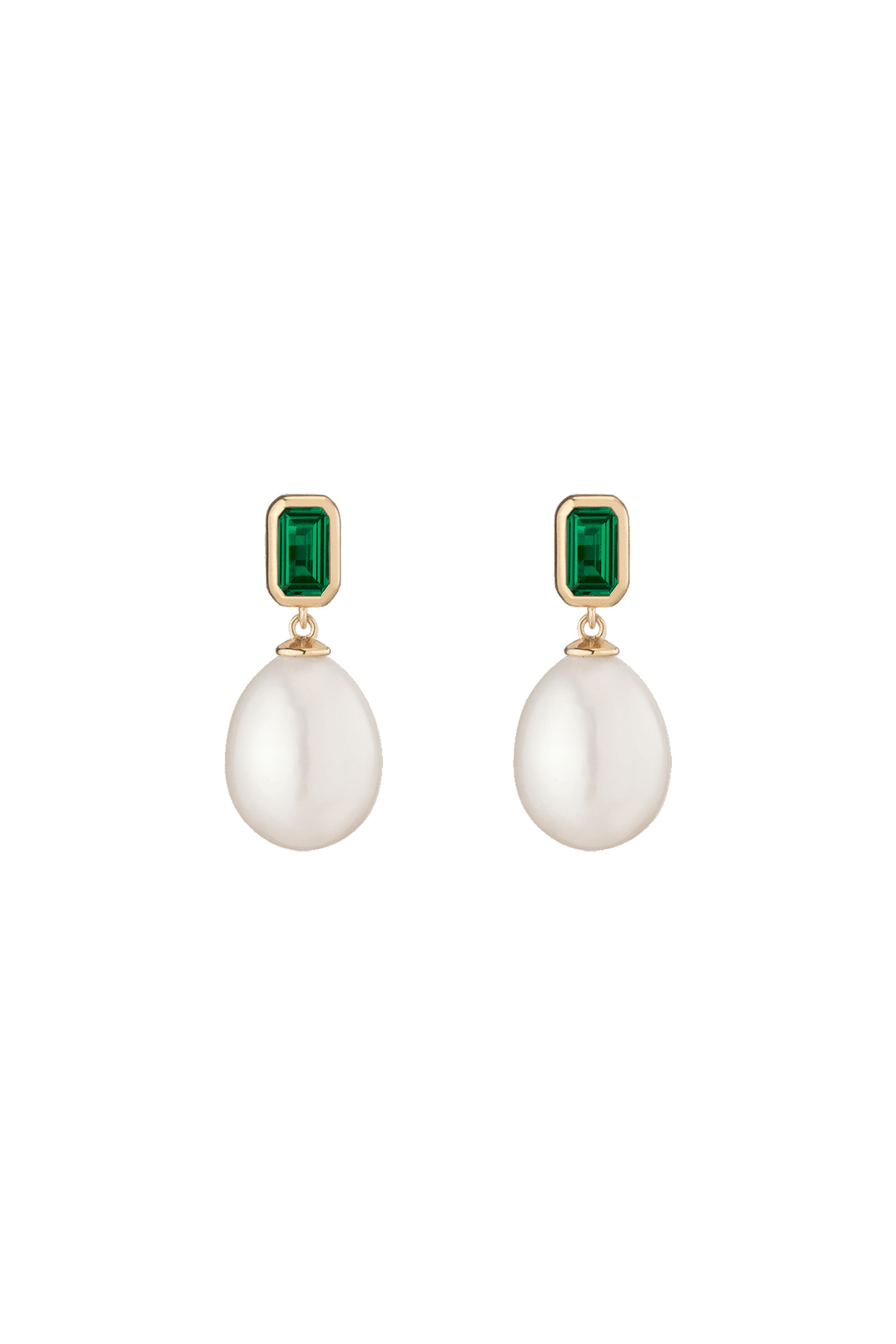 Lab Grown Emerald Heirloom Pearl Drop Earrings (Women) | Nordstrom | Nordstrom
