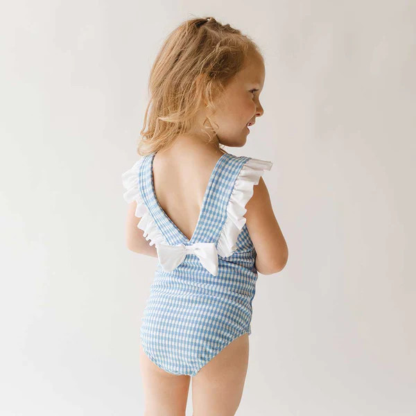 Mini Ruffle One-Piece, Bluebell | Albion Fit
