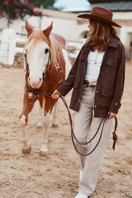 Dolan Faux-Suede Utility Jacket | Anthropologie (US)