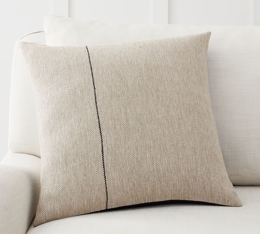Amada Handloomed Single Striped Pillow Cover | Pottery Barn (US)
