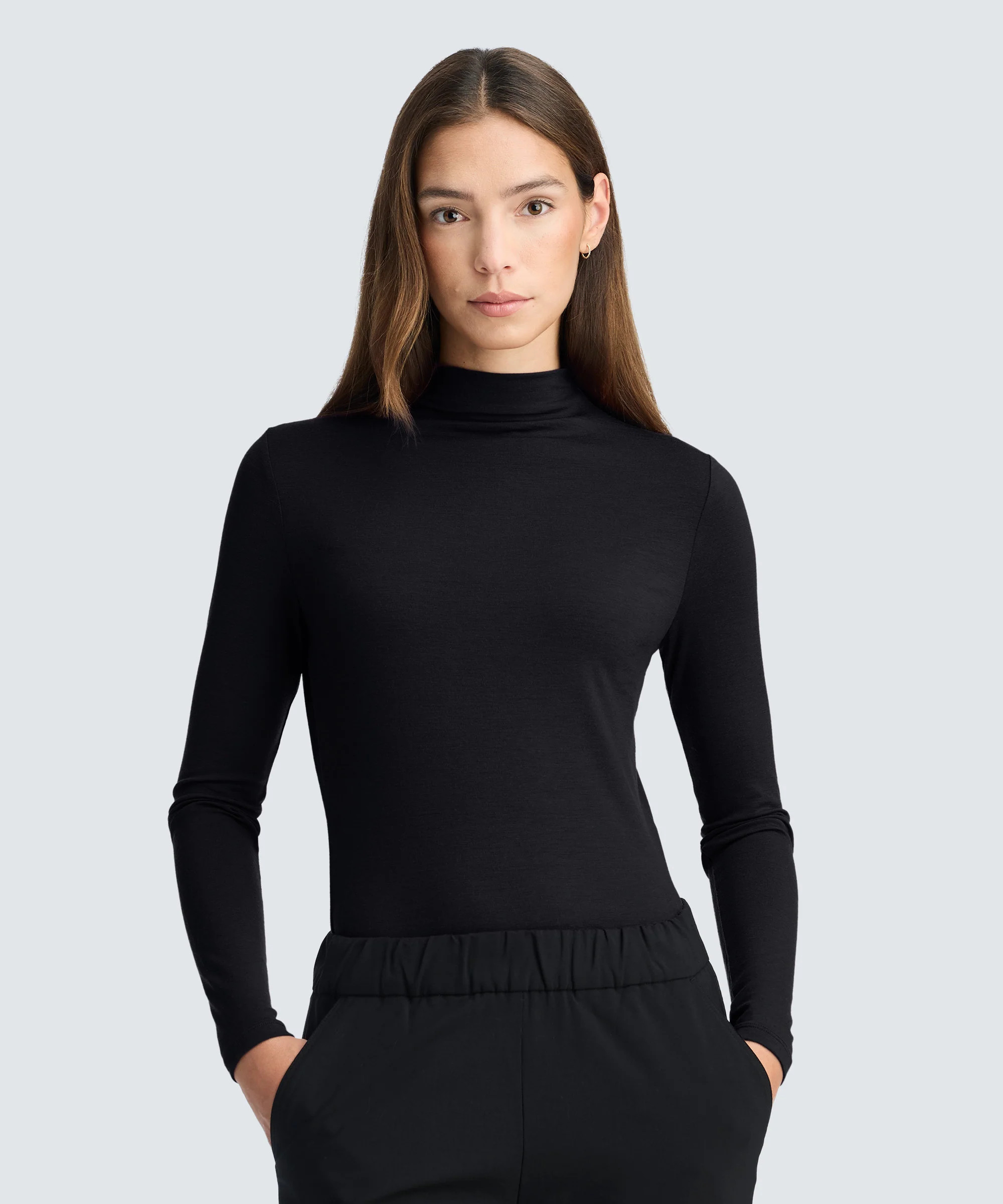 Women's Merino Mock Neck Top | Unbound Merino | Unbound Merino