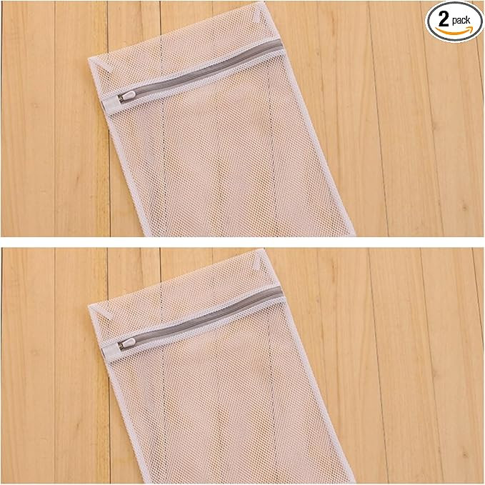2Pcs Durable Honeycomb Mesh Laundry Bags for Delicates 16 x 20 Inches (2 Large) | Amazon (US)