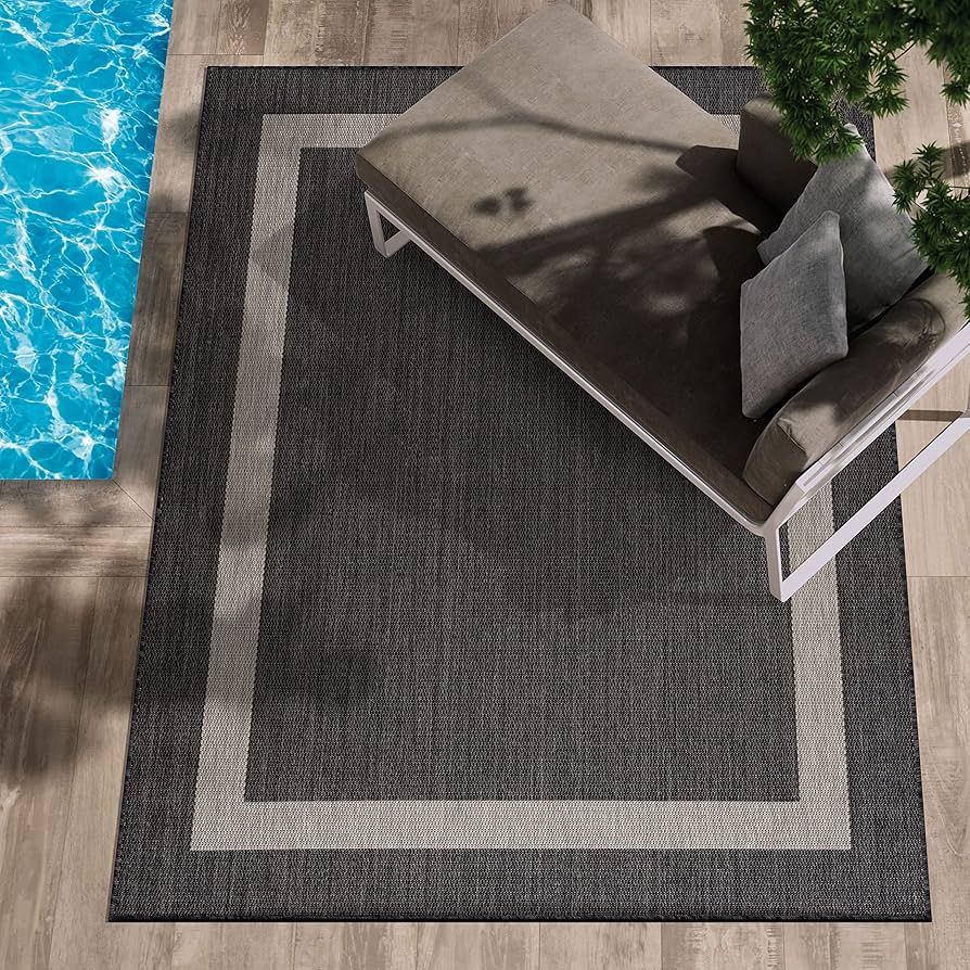 CAMILSON Outdoor Rug - Modern Area Rugs for Indoor and Outdoor patios, Kitchen and Hallway mats -... | Amazon (US)