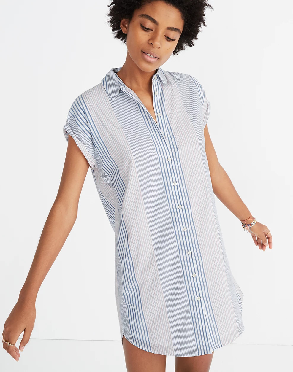 Central Shirtdress in Rawley Stripe | Madewell