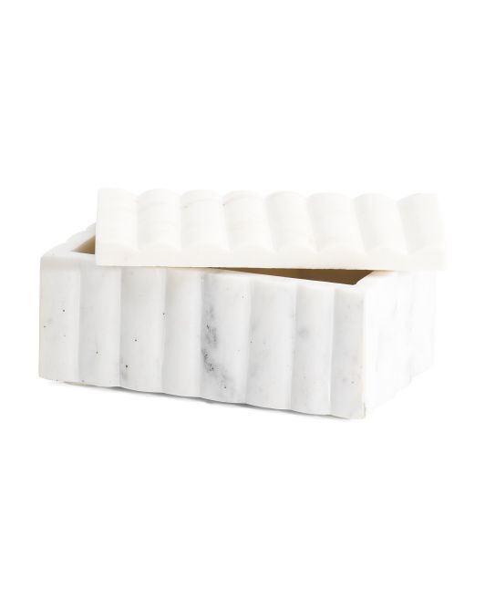 Ridged Marble Box | Home | Marshalls | Marshalls