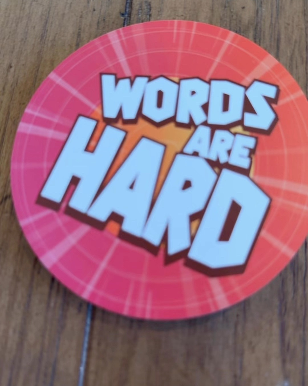 WORDS ARE HARD ⚠️ get this kid friendly game for your next family game night. It is more challenging than you think and we crack up 😂 whenever we play. My 6 and 9 yo boys love it

#LTKGiftGuide #LTKFamily #LTKKids