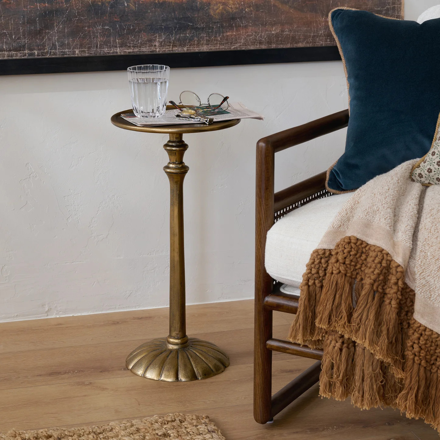 Antiqued Brass Cocktail Table | Magnolia