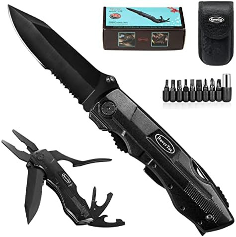 RoverTac Pocket Knife Multitool Folding Knife Stainless Steel Survival Camping Knife with Pliers ... | Amazon (US)