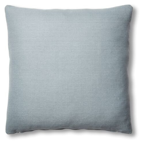 Hazel Pillow, Smoky Blue Linen | One Kings Lane