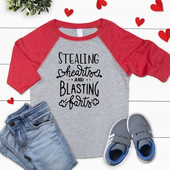 Stealing Hearts And Blasting Farts Valentines Day Shirt, Stealing Hearts And Blasting Farts T-Shi... | Etsy (US)
