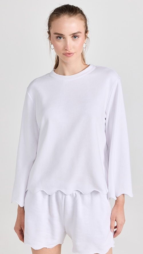 Nori Scalloped Trim Sweatshirt | Shopbop