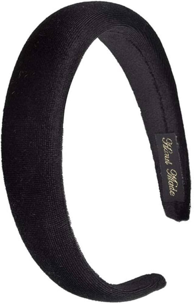 WINGACE Padded Velvet Puffy Sponge Thick Headbands Vintage Wide Headband for Women (Black) (Black... | Amazon (US)