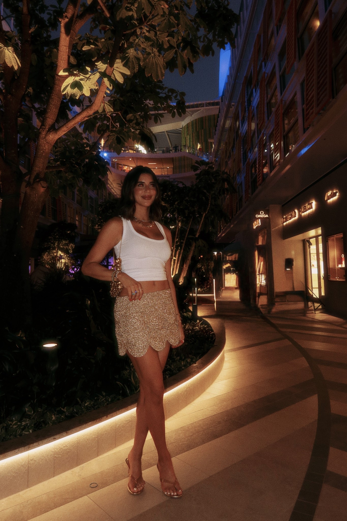 Caribbean cruise- what im wearing night 1
Small in top and skirt (should have gotten an xs)

Spring break outfit, beach vacation outfitc resort wear, Aritzia tank, simon miller, 

#LTKootd