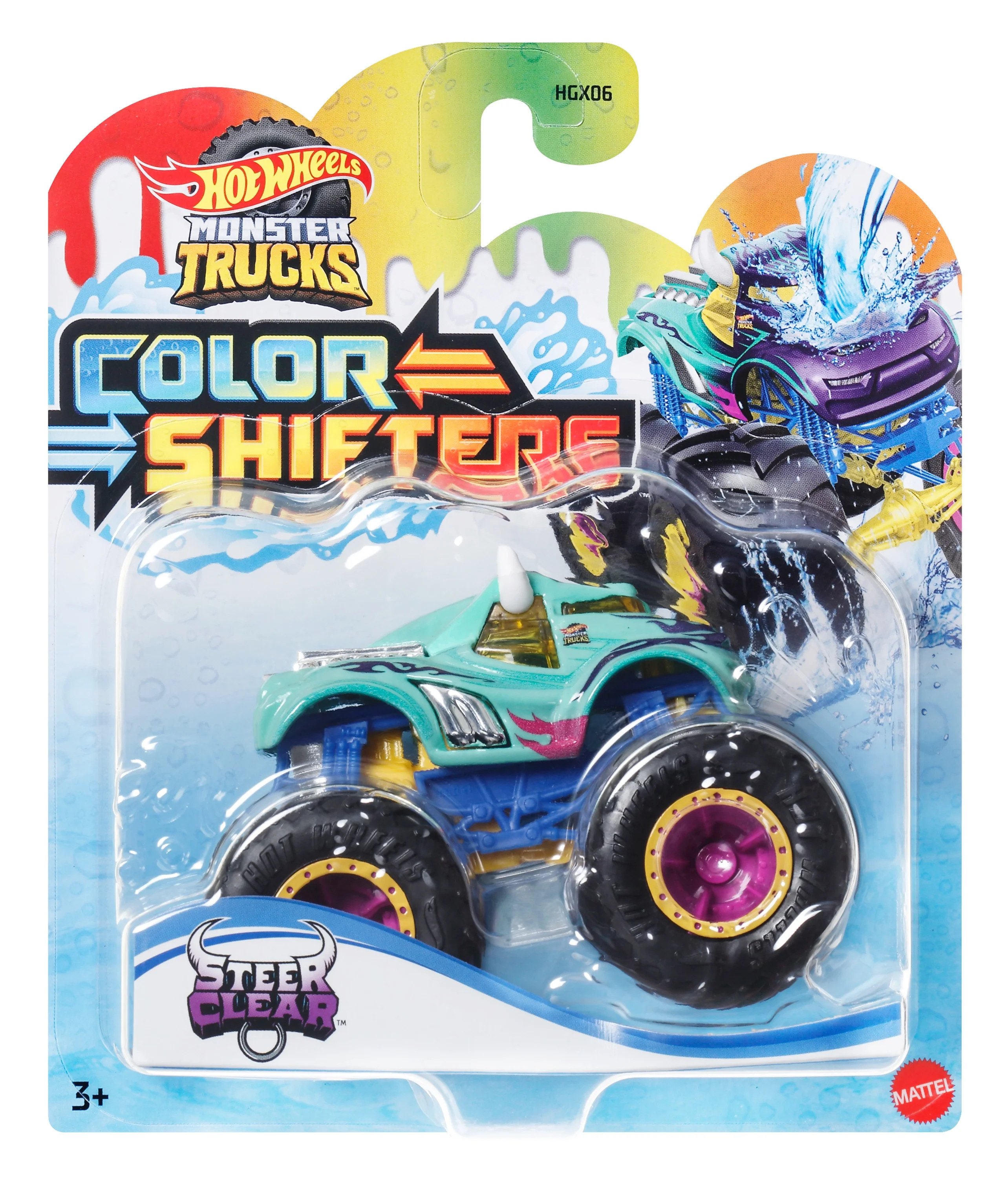 Hot Wheels Monster Trucks 1:64 Color Shifters, 1 Toy Truck for Kids, 0.44 lb | Walmart (US)