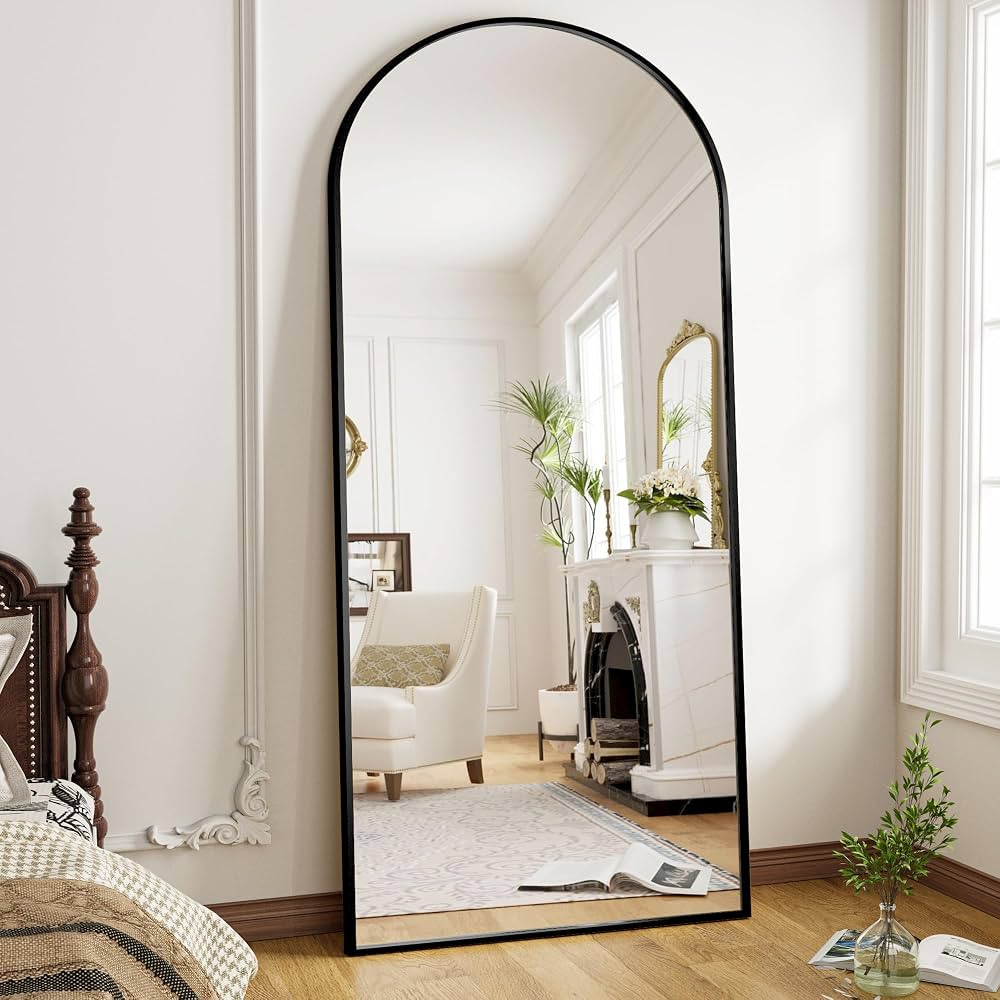 OGCAU Full Length Mirror, Floor Mirror Full Length, 76"x34" Arched-Top Mirror Hanging or Leaning,... | Amazon (US)