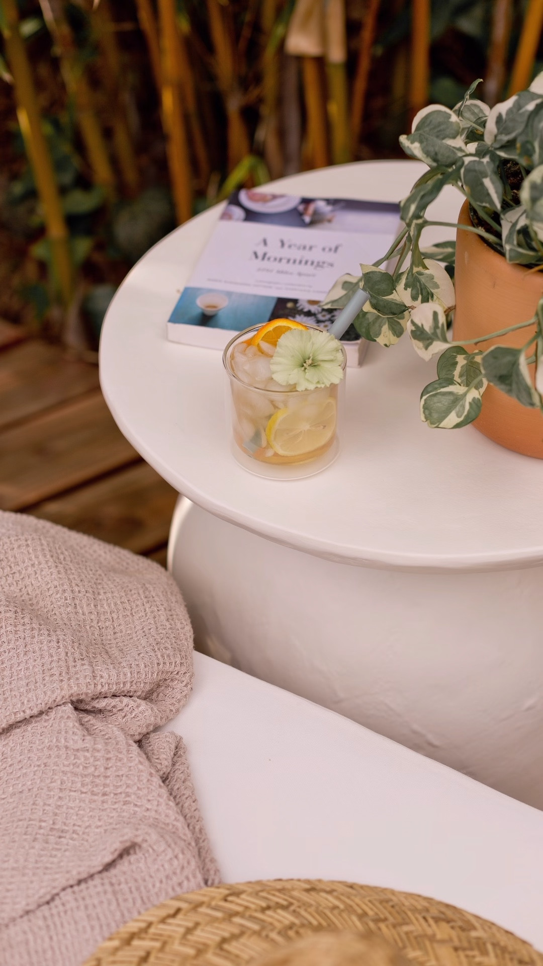 Getting ready for summer with a backyard makeover for my tiny deck. I pressure washed, sanded, put furniture together, and styled it all up. Chaise lounge - outdoor furniture - summer entertaining 

#LTKVideo #LTKhome #LTKSeasonal