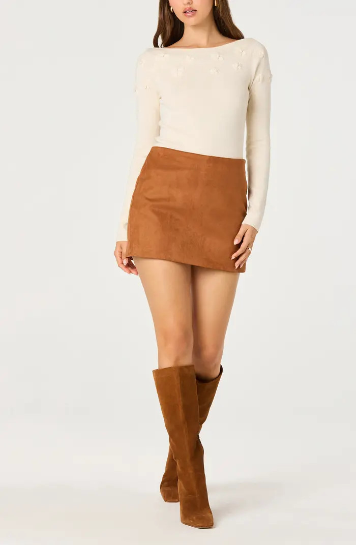 Faux Suede Miniskort | Nordstrom