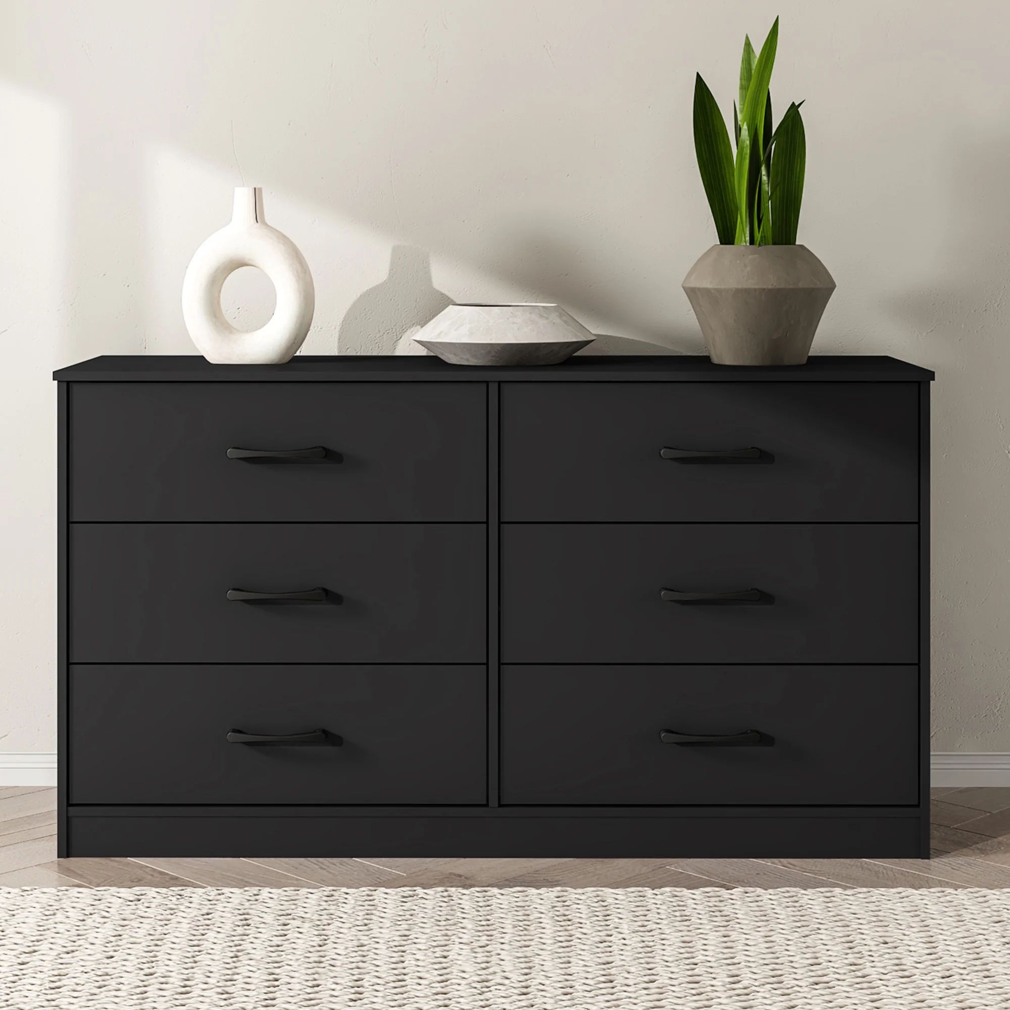 Mainstays Ardent 6 Drawer Dresser, Black | Walmart (US)