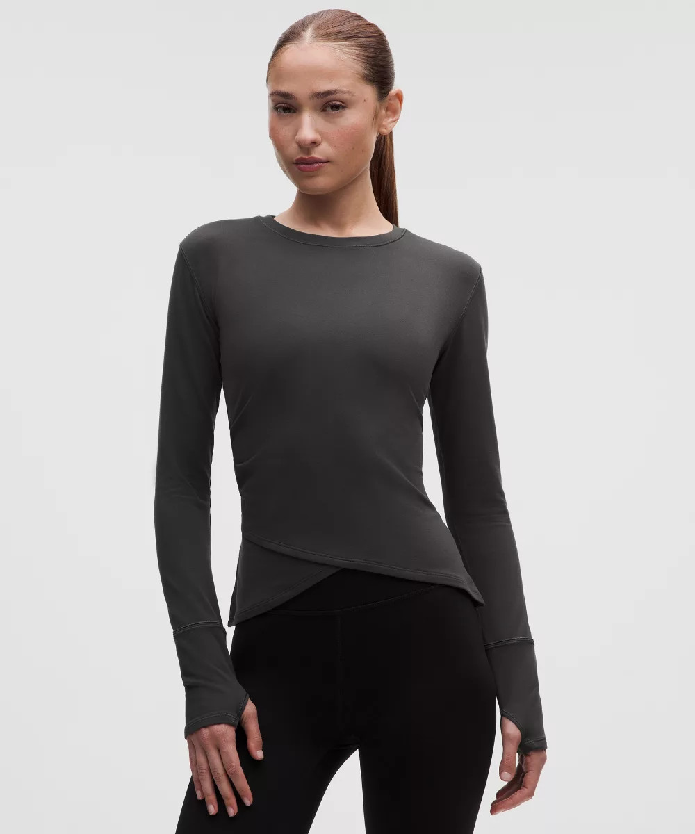 Rulu Gathered-Waist Long-Sleeve Running Top | lululemon (AU)