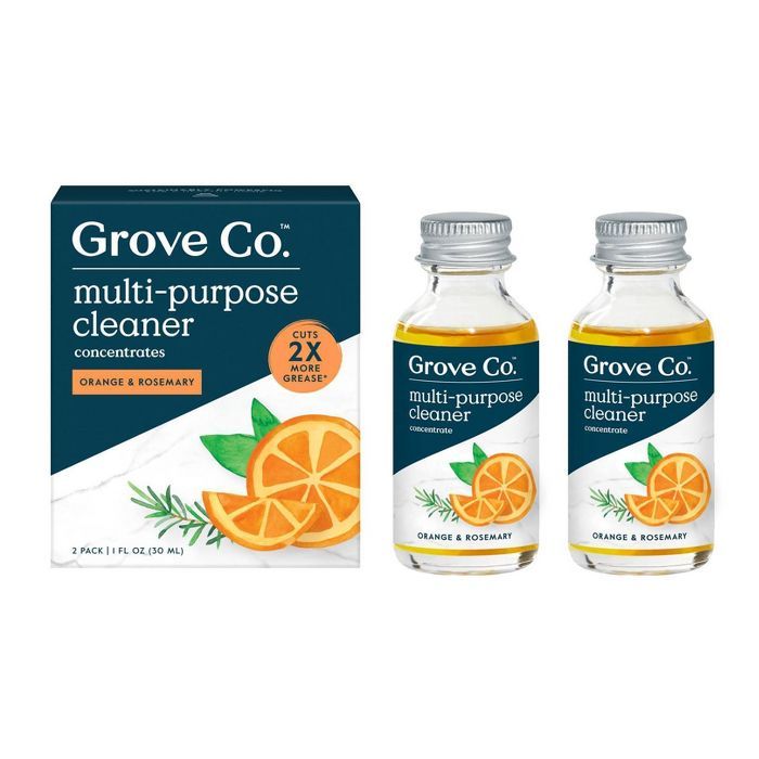 Grove Co. Multi-Purpose Cleaner Concentrates - Orange & Rosemary - 2pk | Target
