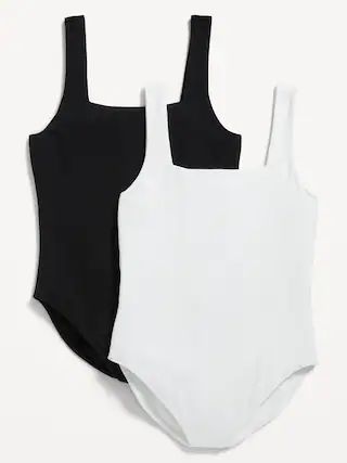 Sleeveless Square-Neck Bodysuit for Women | Old Navy (US)
