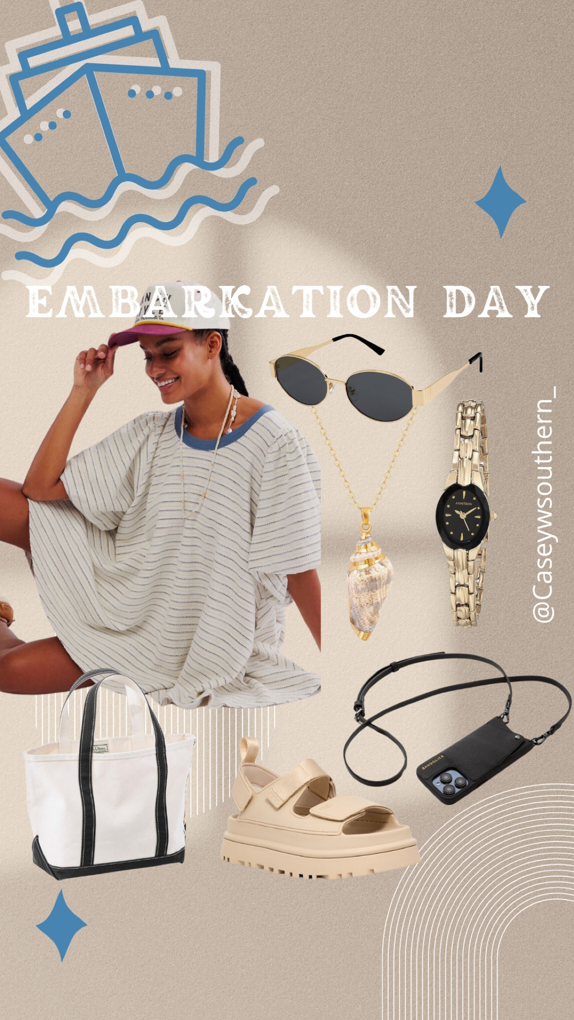 Todays cruise outfit for boarding! 

Small in the dress 

#LTKTravel #LTKFindsUnder100 #LTKStyleTip