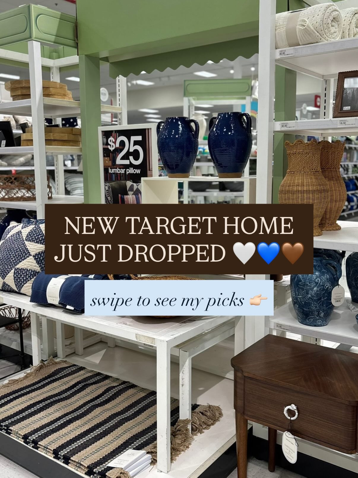  New Target home decor just dropped and it’s giving all the classic Americana vibes 🇺🇸✨ Rattan accents, warm wood tones, soft blues, vintage-inspired art, and patchwork pillows bring that classic, cozy feel home!



#LTKHome #LTKSeasonal