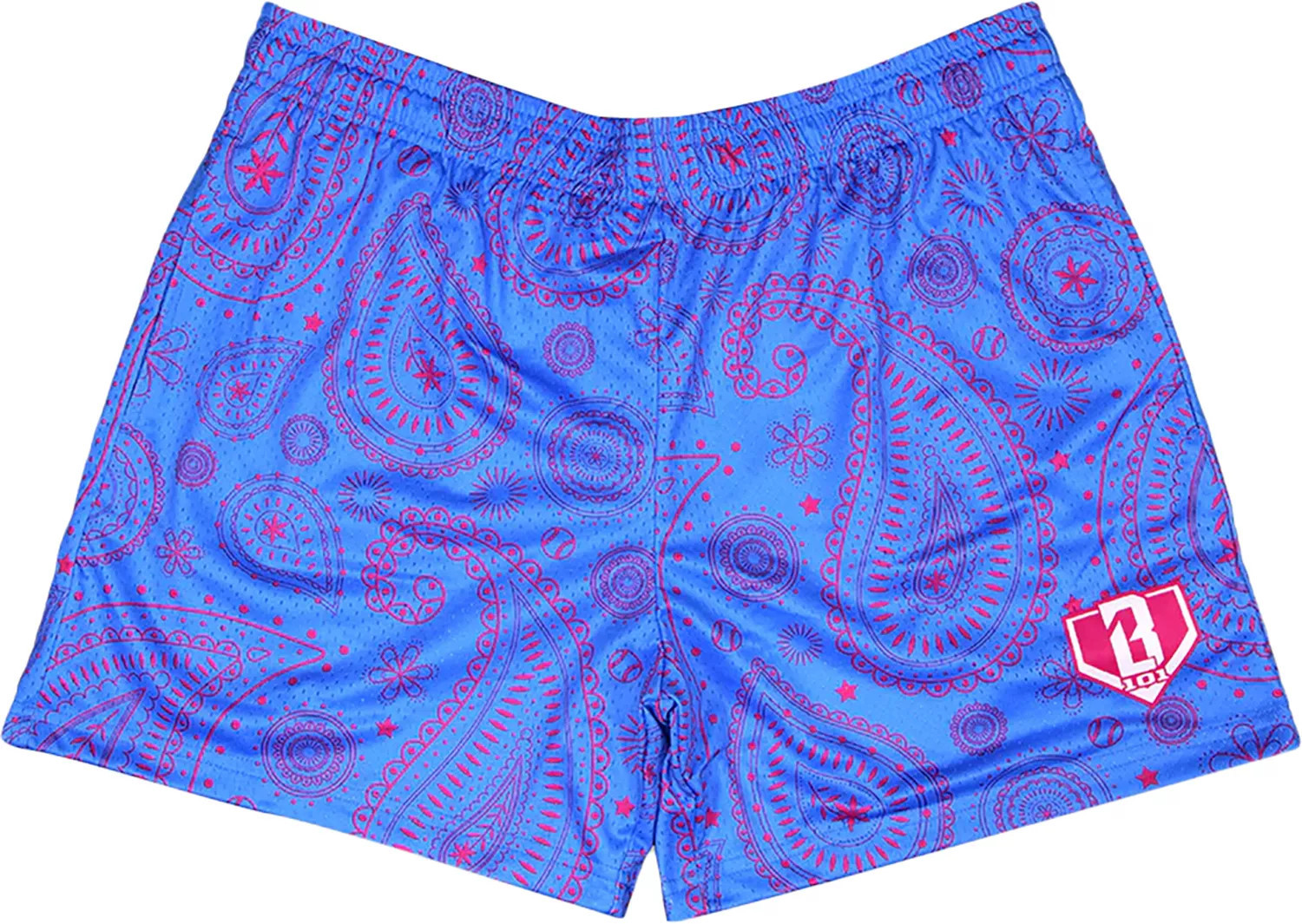 Baseball Lifestyle 101 Men's 5” Paisley Shorts, XL, Blue/Pink | DICK'S Sporting Goods