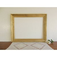 Large Gold Glitter Picture Frame 18 X 24 Photo Decoration Upcycled Vintage Hollywood Regency Shabby Chic Country Cottage Home Decor Wedding | Etsy (US)