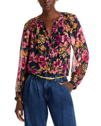 Floral Button Front Blouse - Exclusive | Bloomingdale's (US)