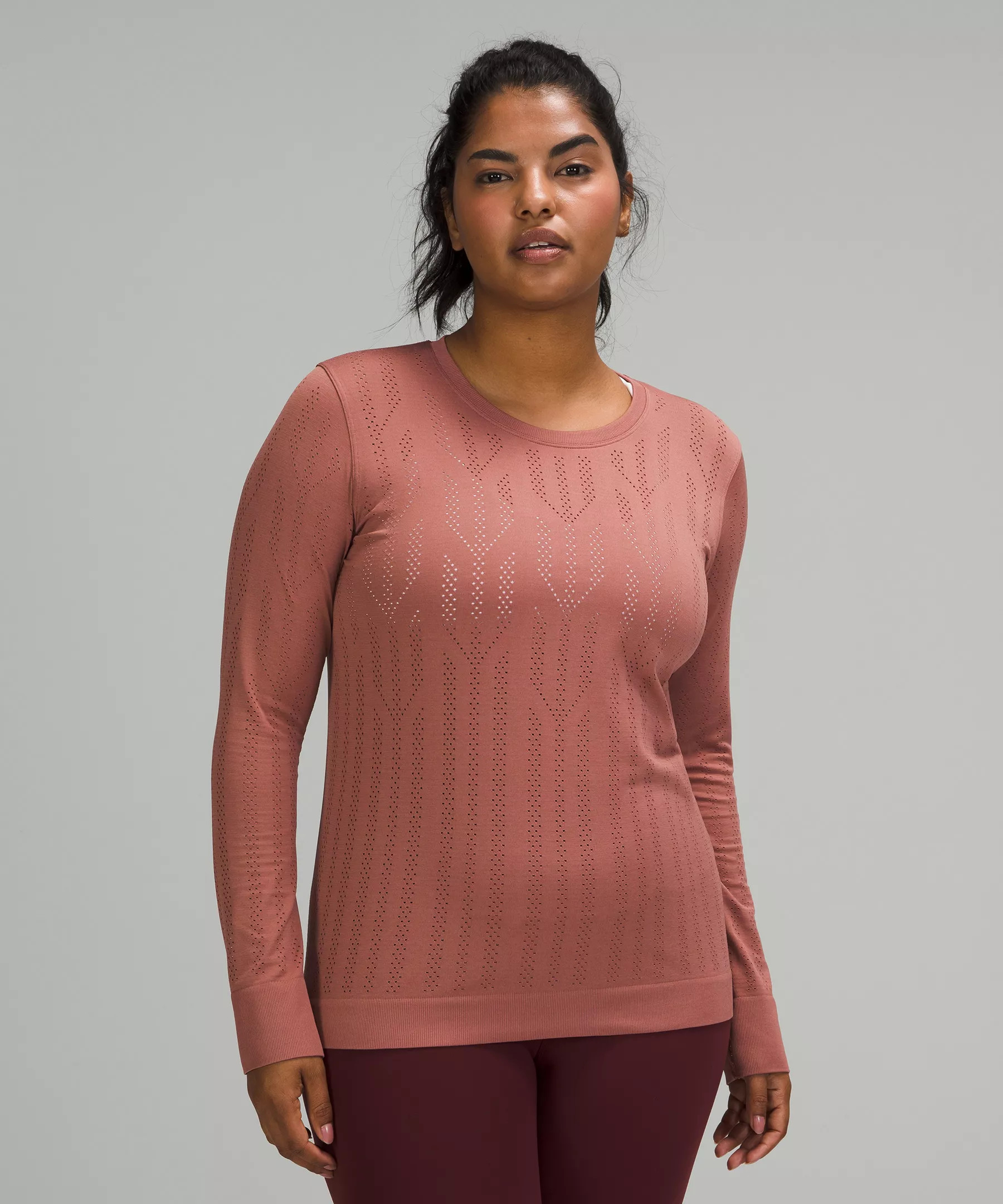 Swiftly Breathe Long Sleeve *Fetching Lines |  Women's Shirts | lululemon | Lululemon (US)