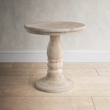 Birch Lane™ Sandborn Barela Solid Wood Pedestal End Table | Birch Lane | Wayfair North America