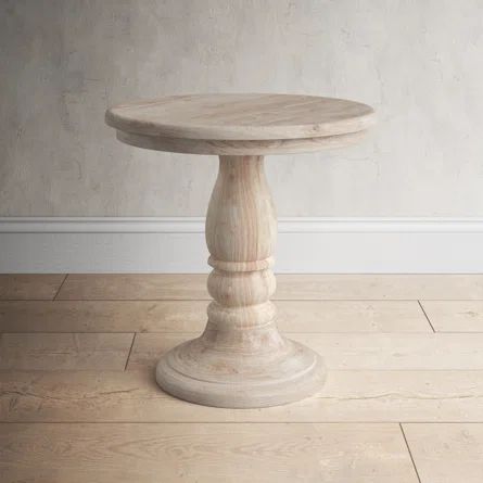 Birch Lane™ Sandborn Barela Solid Wood Pedestal End Table | Birch Lane | Wayfair North America