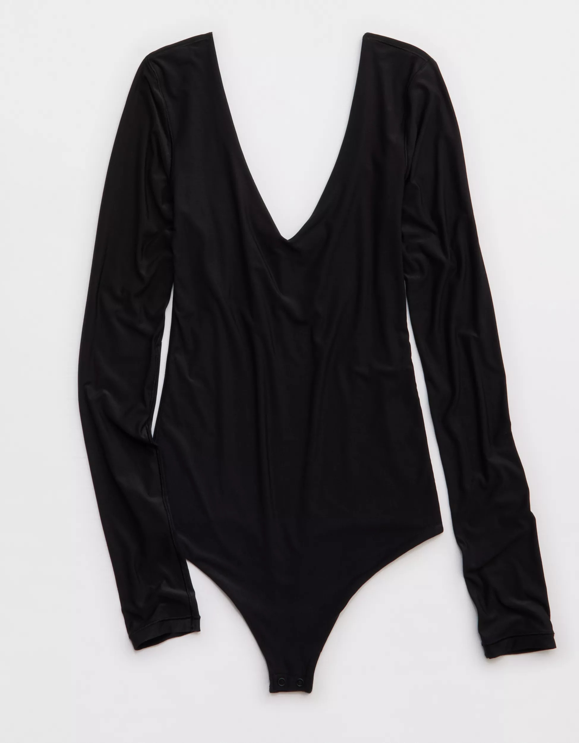 SMOOTHEZ Long Sleeve Plunge Bodysuit | Aerie