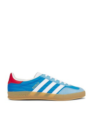 adidas Originals Gazelle Indoor Sneaker in Blue & Gum | FWRD | FWRD 