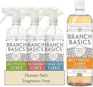 Branch Basics Cleaning Essentials Kit: All Purpose, Glass and Bathroom Cleaner - Concentrate (33.... | Amazon (US)