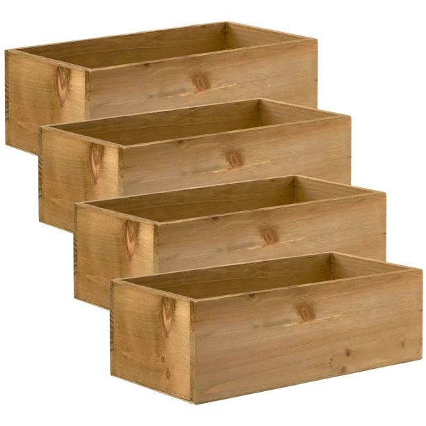 4 Pack: 12" Wood Pallet Bin by Make Market® - Walmart.com | Walmart (US)