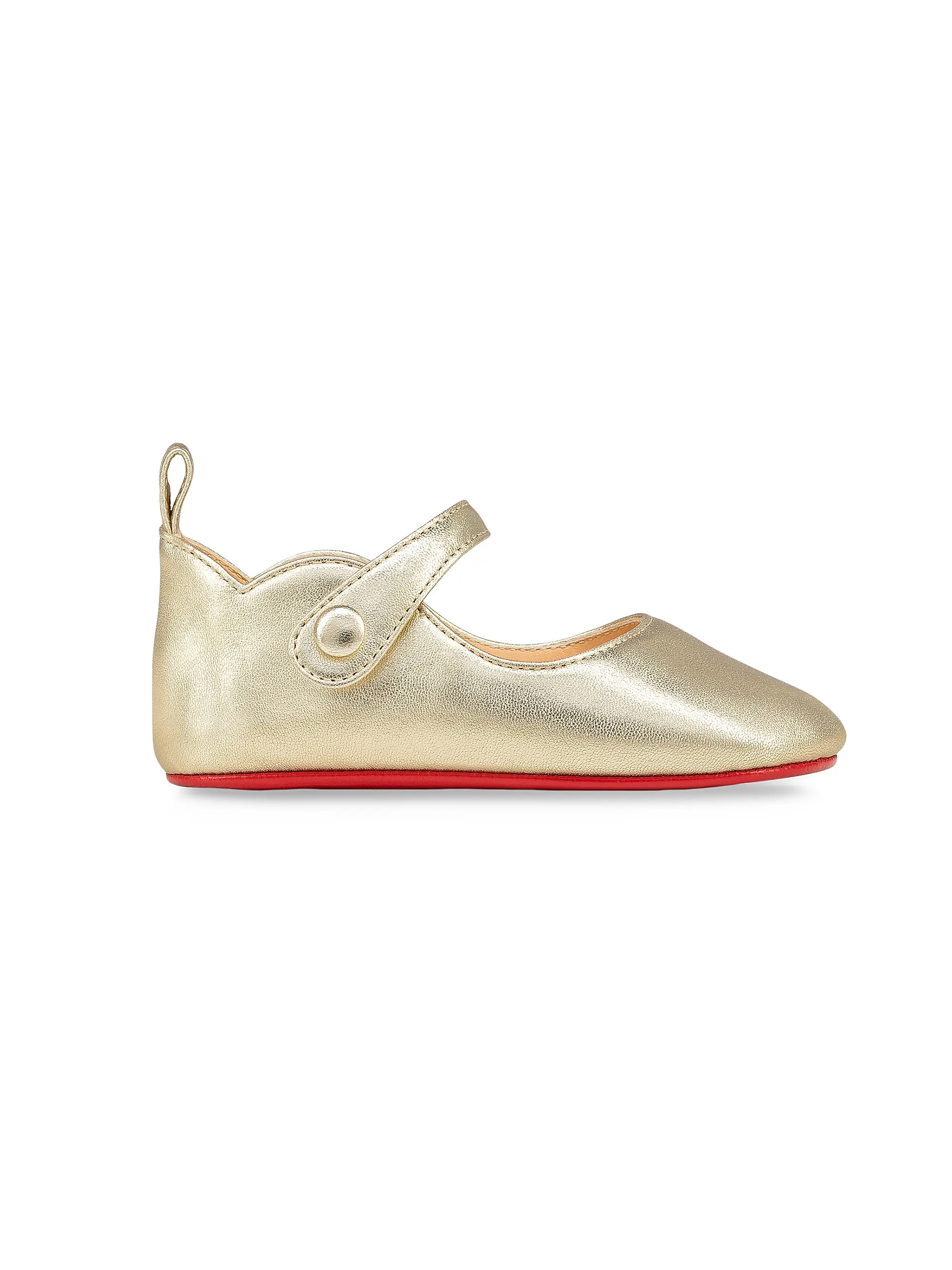 Shop Christian Louboutin Baby's Baby Love Chick Ballerinas | Saks Fifth Avenue | Saks Fifth Avenue