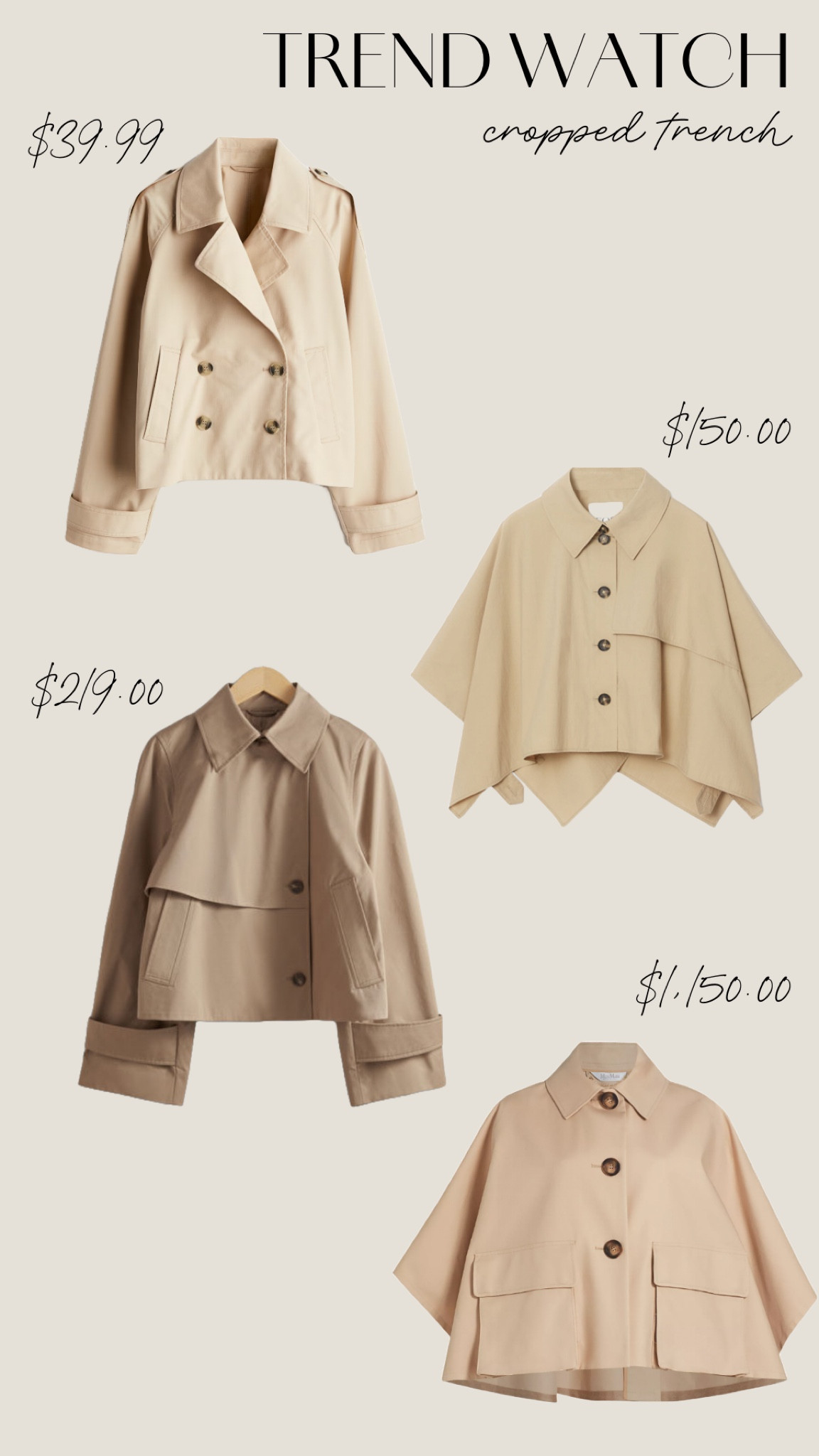 Fall trend alert! I have been seeing these cute cape cropped trench coats pop of everywhere- it’s the perfect transition piece for summer to fall 

#LTKSeasonal #LTKStyleTip