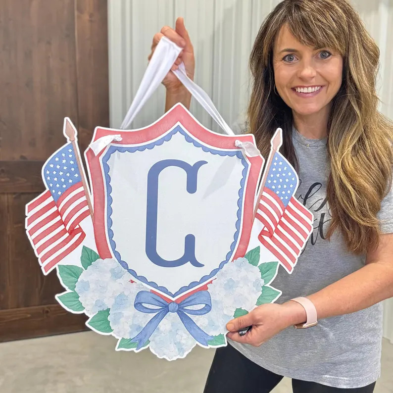 Patriotic Door Hanger – All American Boy Birthday Party - All American Girl Birthday Party - Am... | Etsy (US)