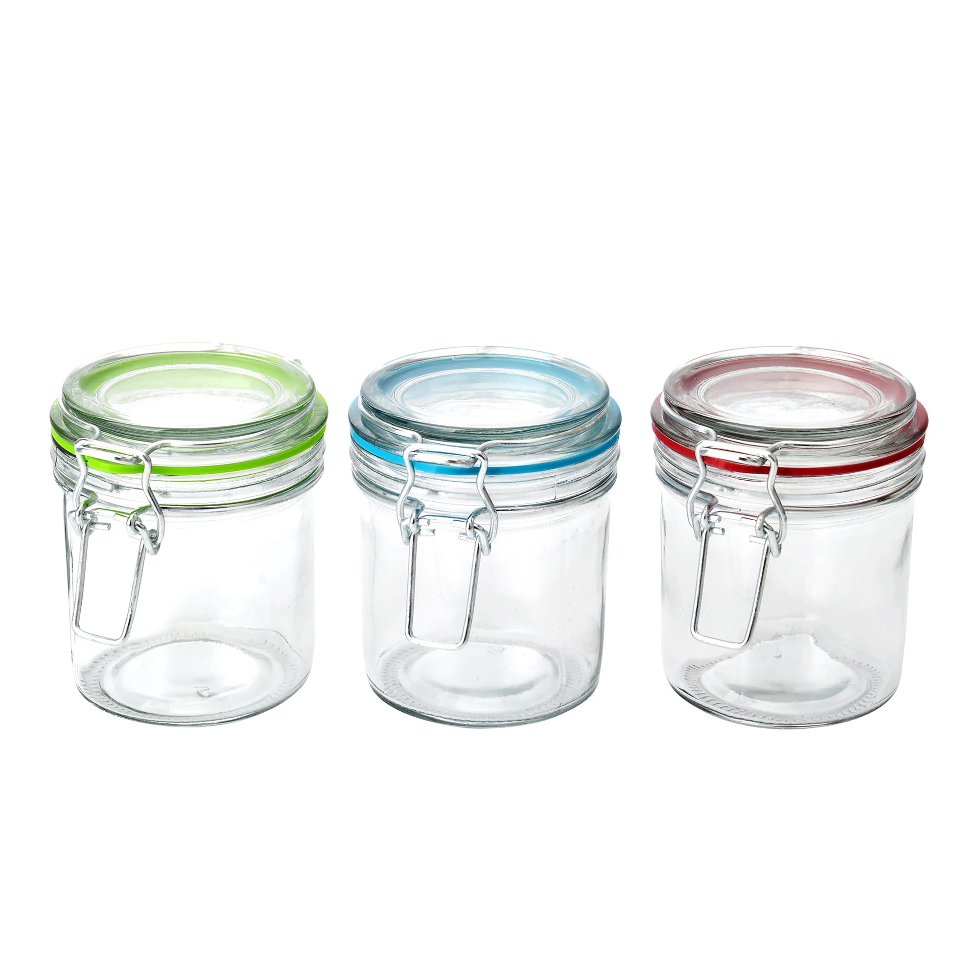 Mainstays Kitchen Storage 9.4-Ounce Clear Glass Lock Lid Jar with Silicone Gasket | Walmart (US)