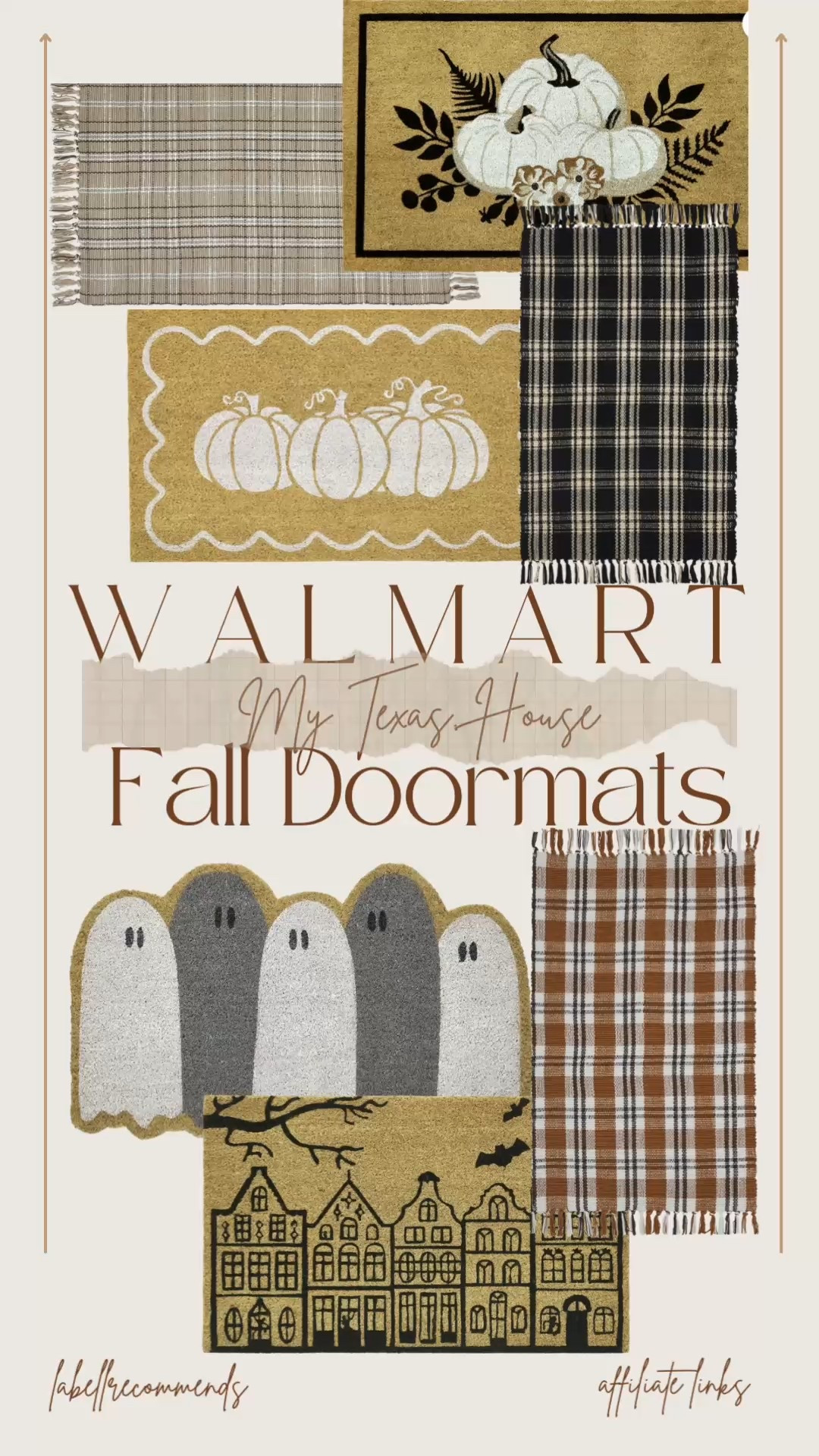 Walmart’s new fall arrivals! Fall doormats and layering rugs by My Texas House. Beautiful plaids and neutral rugs and doormats are the perfect fall decor for your front porch! 

#walmarthome #mytexashouse #falldecor #doormats #frontporchdecor

Fall doormats, Halloween doormats, layering rugs for the front door, porch decor, Walmart doormats, 

#LTKSeasonal #LTKFindsUnder50 #LTKHome